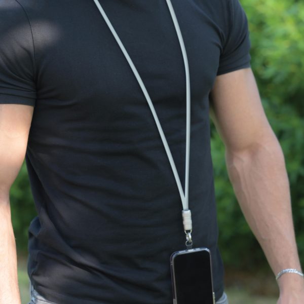 SIA powerlink SOFT RUBBER TYPE C - TYPE C LANYARD CABLE 60W 30CM LIGHT BLUE