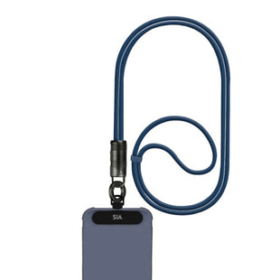 SIA powerlink SOFT RUBBER TYPE C - TYPE C LANYARD CABLE 60W 30CM NAVY BLUE