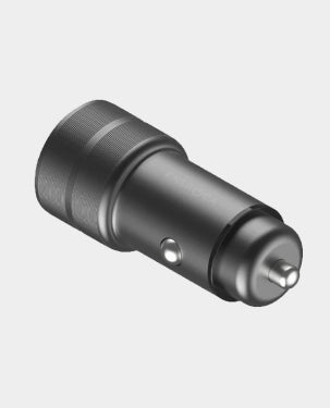 Energea AluDrive D3 USB-C PD20 + USB-A QC 3.0 Duo Port Aluminum 38W Car Charger - Gunmetal