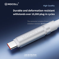 MOCOLL 240W USB-C to USB-C Fast Charging Cable, PD 3.1 Fragrances Design, Nylon Braided Durable Cord for Laptop, Tablet, Smartphone- White
