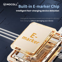 MOCOLL 240W USB-C to USB-C Fast Charging Cable, PD 3.1 Fragrances Design, Nylon Braided Durable Cord for Laptop, Tablet, Smartphone- White