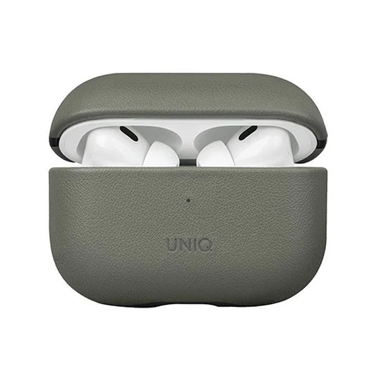 UNIQ TERRA GENUINE LEATHER AIRPODS PRO 2ND GEN (2022) CASE - LICHEN GREEN (LICHEN GREEN)