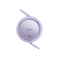 Baseus Free2Pull Mini Retractable Cable USB-C to USB-C 100W 1.5m - Nebula Purple