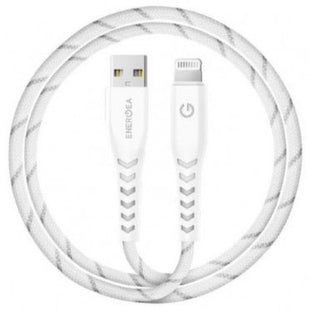 ENERGEA NYLOFLEX CABLE, CHARGE AND SYNC TOUGH LIGHTNING C89 MFI 1.5M – WHITE