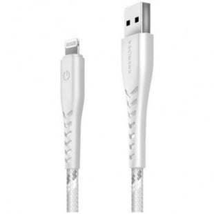 ENERGEA NYLOFLEX CABLE, CHARGE AND SYNC TOUGH LIGHTNING C89 MFI 1.5M – WHITE