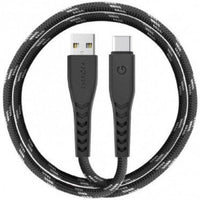 ENERGEA NYLOFLEX USB2.0 USB-A TO USB-C 5A UNIVERSAL CABLE 1.5M BLACK