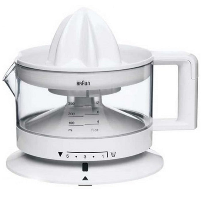 Braun Citrus Juicer 20W 350ml with 5 Levels ? Compact & Versatile Citrus Juicer