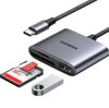 UGREEN USB-C to SD/TF + USB 2.0 Memory Card Reader black CM387