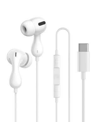 Baseus Encok CZ20 Wired Earphones - Moon White