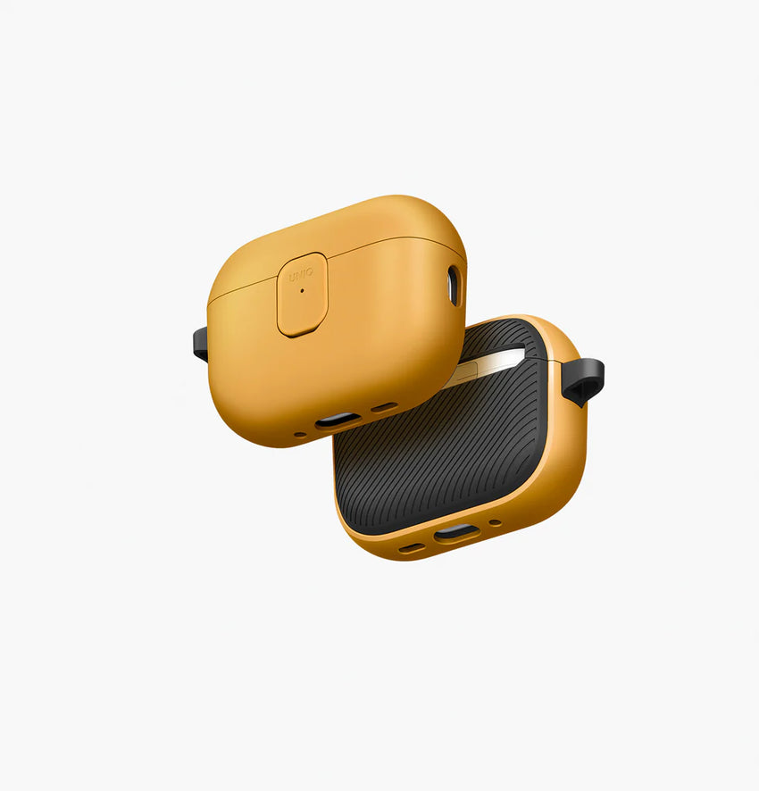 UNIQ CLYDE AIRPODS PRO 3RD GEN LOCK CASE - RACING YELLOW/DARK GREY (RACING YELLOW/DARK GREY)