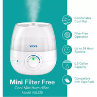 Vicks Mini Cool Mist HUMIDIFIER VUL525E1