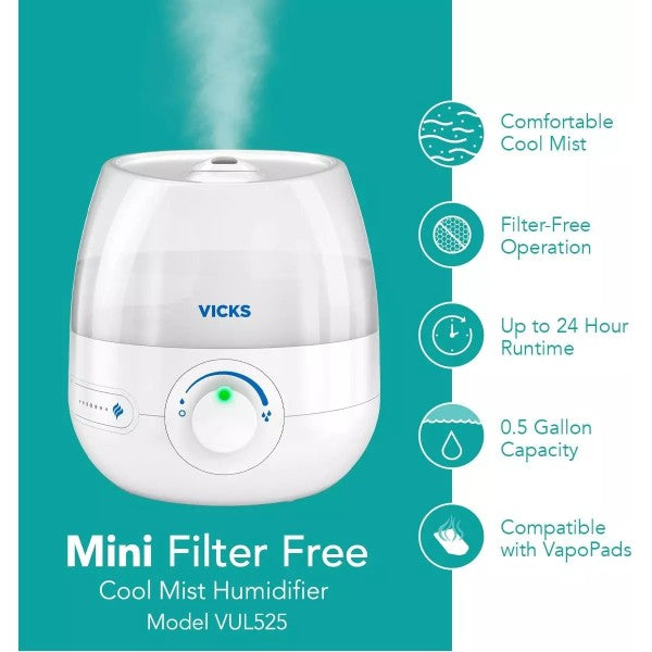 Vicks Mini Cool Mist HUMIDIFIER VUL525E1