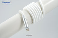 MOCOLL 240W USB-C to USB-C Fast Charging Cable, PD 3.1 Fragrances Design, Nylon Braided Durable Cord for Laptop, Tablet, Smartphone- White