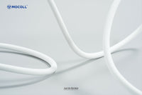 MOCOLL 240W USB-C to USB-C Fast Charging Cable, PD 3.1 Fragrances Design, Nylon Braided Durable Cord for Laptop, Tablet, Smartphone- White