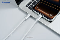 Mocoll MCC25-018: The 240W Fast Charging Cable (C-C) - Light Gray Color