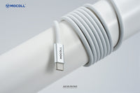 Mocoll MCC25-018: The 240W Fast Charging Cable (C-C) - Light Gray Color