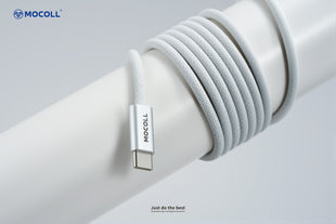 Mocoll MCC25-018: The 240W Fast Charging Cable (C-C) - Light Gray Color