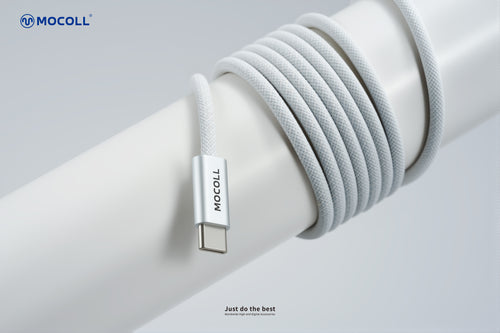 Mocoll MCC25-018: The 240W Fast Charging Cable (C-C) - Light Gray Color