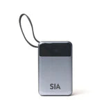 SIA Volt Link SIPB65WTC-GR POWER BANK 20K Mah 65W PD/PPS/QC  WITH BUILT IN TYPE-C CABLE GRAY