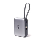 SIA Volt Link SIPB35WTC-GR POWER BANK 10K Mah 35W PD/PPS WITH BUILT IN TYPE-C CABLE GRAY