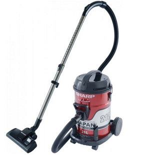 Sharp Drum Vacuum Cleaner 2100 Watts 21 Liters, Red - EC-CA2121-Z