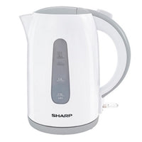 Sharp Electric Kettle 1.7 Liters 2200 Watts, White - EK-JX17-W3