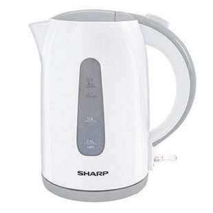 Sharp Electric Kettle 1.7 Liters 2200 Watts, White - EK-JX17-W3