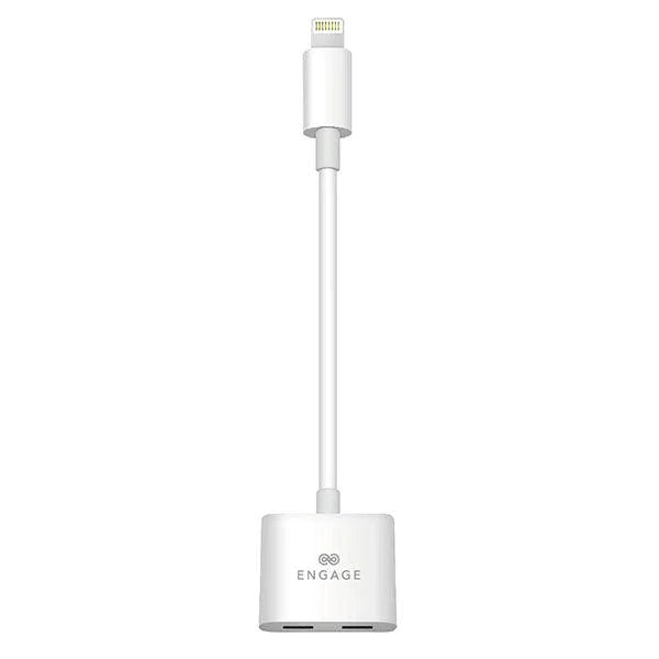 ENGAGE LIGHTNING TO DUAL LIGHTNING CHARGING AUDIO ADAPTER CABLE