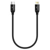 كابل توصيل من Type-C إلى Lightning بطول 30 سم - أسود