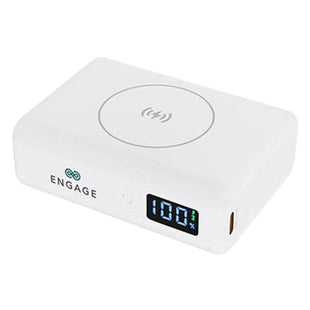 ENGAGE ULTRA COMPACT 10000MAH WIRELESS POWER BANK PD 45W WHITE