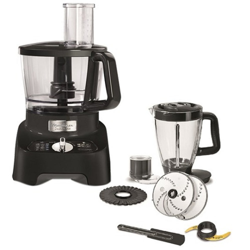 Moulinex Double Force 3 Liter Food Processor 1000 Watt, Black