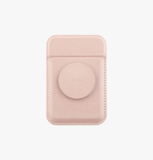 UNIQ FLIXA MAGNETIC CARD HOLDER AND POP-OUT GRIP-STAND - BLUSH PINK (PINK) EOL