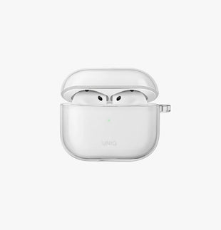 UNIQ GLASE PRO AIRPODS 4TH GEN LOCK CASE - GLOSSY SMOKE (GLOSSY SMOKE)