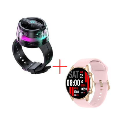 Leedor Mini Magnetic Bluetooth Speaker + Kieslect Smart Calling Watch KR Bundle
