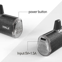 iWALK Link Me Plus Leather Coated Pocket Battery 4500mAh For iPhone - Leather Black