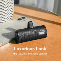 iWALK Link Me Plus Leather Coated Pocket Battery 4500mAh For iPhone - Leather Black