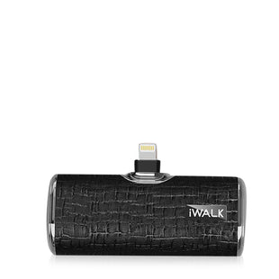 iWALK Link Me Plus Leather Coated Pocket Battery 4500mAh For iPhone - Leather Black