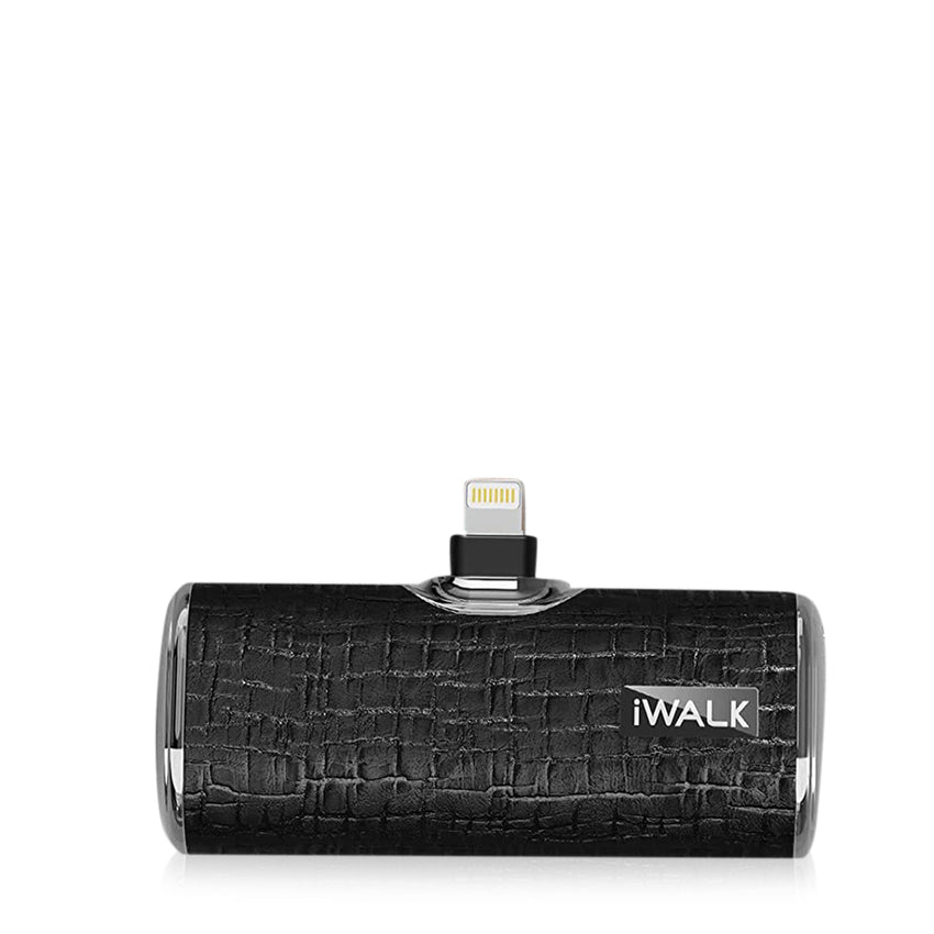 iWALK Link Me Plus Leather Coated Pocket Battery 4500mAh For iPhone - Leather Black