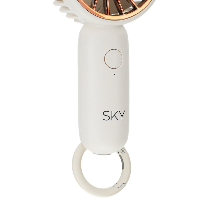 Sky Key Mini Portable Fan - White