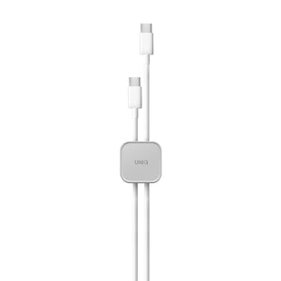 UNIQ POD MAGNETIC CABLE ORGANIZERS AND BASE - CHALK GREY (GREY)