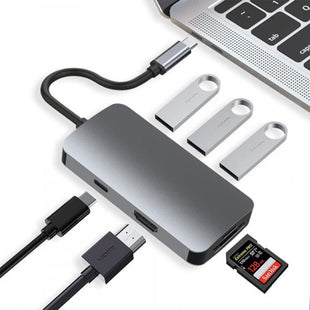 iWALK Station Hub 7-in-1 PD 100W Type-C Multiport Adapter - Grey