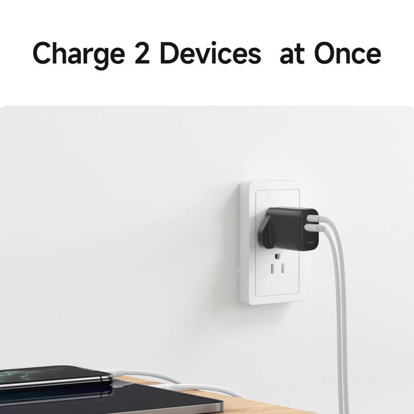 iWALK Leopard GAN 30W- 1AC, 35W Fast Charger - Black