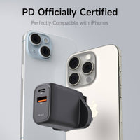 iWALK Leopard GAN 30W- 1AC, 35W Fast Charger - Black