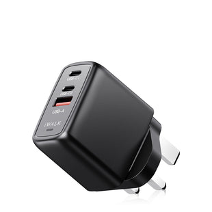 iWALK Leopard GAN 67W- 2C1A, iCPU Temperature Control, 67W Fast Charger - Black