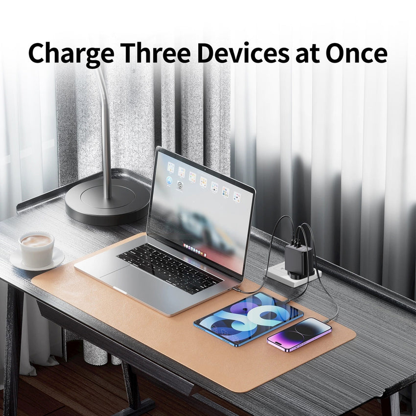 iWALK Leopard GAN 67W- 2C1A, iCPU Temperature Control, 67W Fast Charger - Black