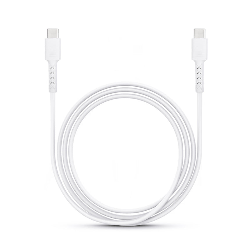 iWALK Twister 60W, Length 2 Meter, Skin Friendly Silicon Charging & Data Cable - White
