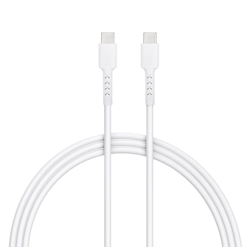 iWALK Twister 60W, Length 2 Meter, Skin Friendly Silicon Charging & Data Cable - White