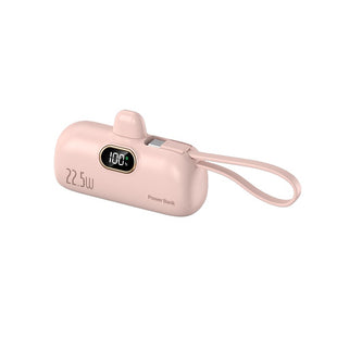 LEEDOR HT-DX268: 22.5W Ultra-Fast 5000mAh Power Bank Pink