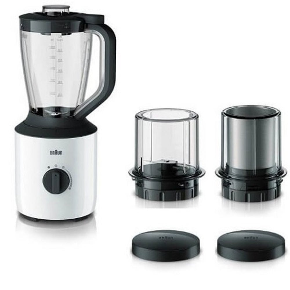 Braun Jug Blender 800W 1.7L with Chopper & Grinder Attachment ? Multi-purpose Blender