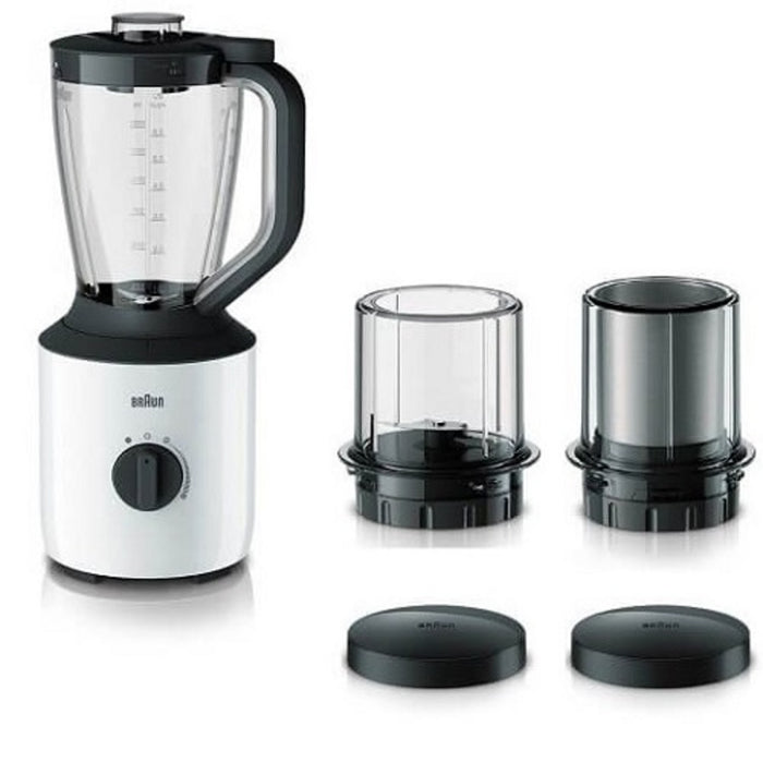 Braun Jug Blender 800W 1.7L with Chopper & Grinder Attachment ? Multi-purpose Blender